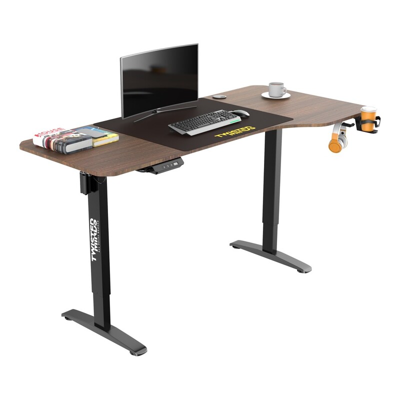 Twisted Minds T Shaped Gaming Desk Electric-Height Adjustable - Right