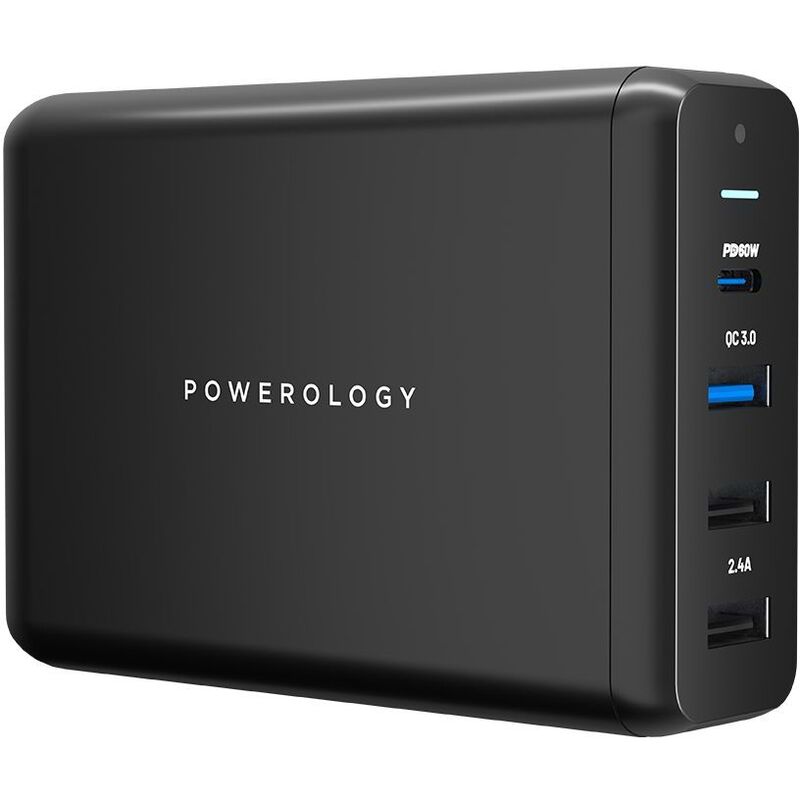 Powerology 4-Port Quick Charge Power Terminal PD 75W