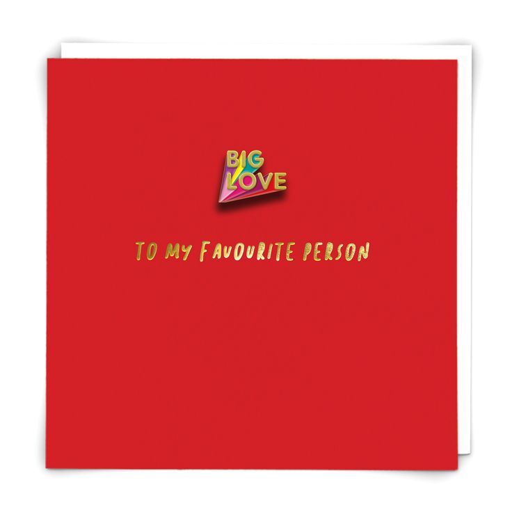 Redback Cards Big Love Greeting Card (140 x 140mm)