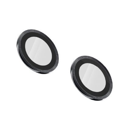 Levelo Lucent Duo Lens Protector Black for iPhone 13/Mini (Pack Of 2)