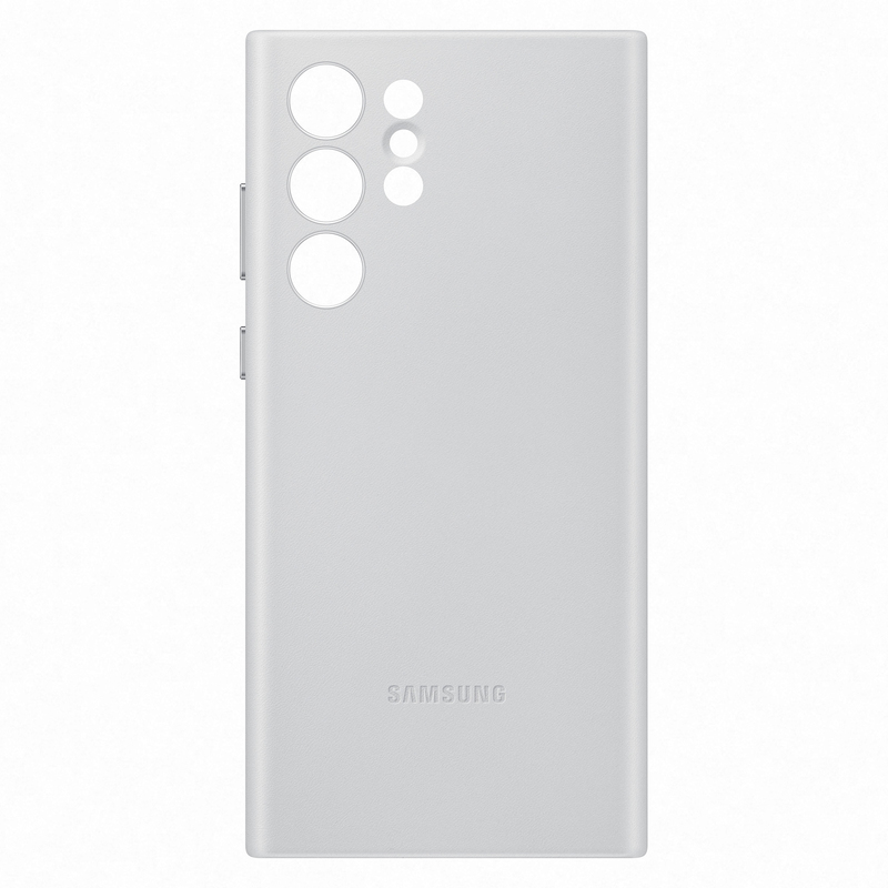 Samsung Leather Cover Grey for Galaxy S22 Ultra