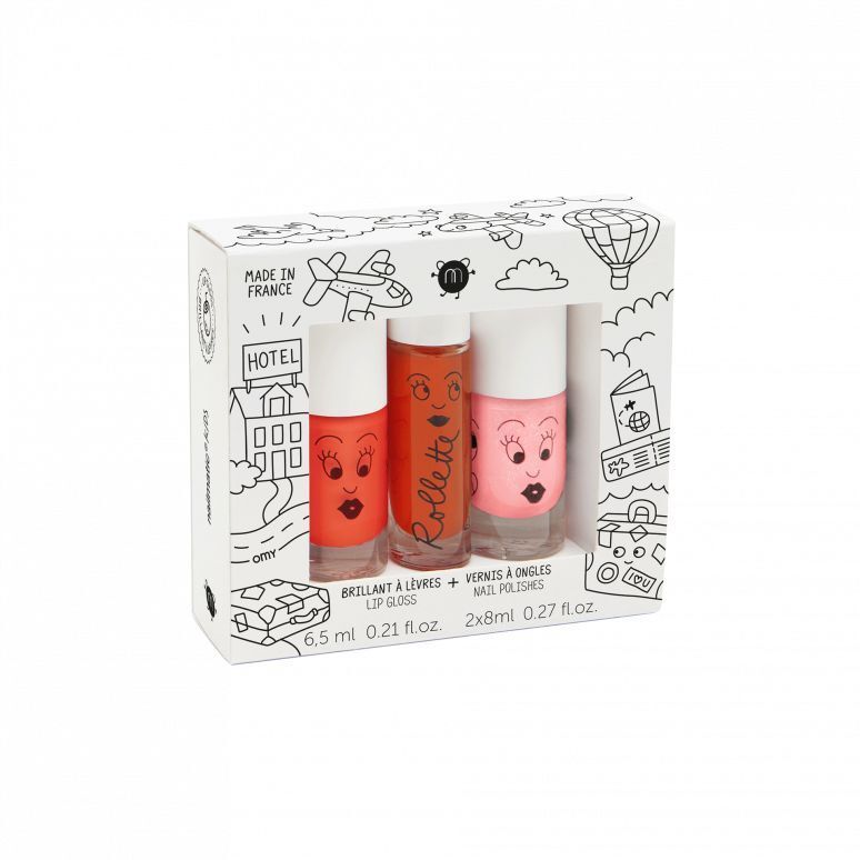 Nailmatic Kids Nail Polish & Lip Gloss - Amazing Trip (Set of 3)