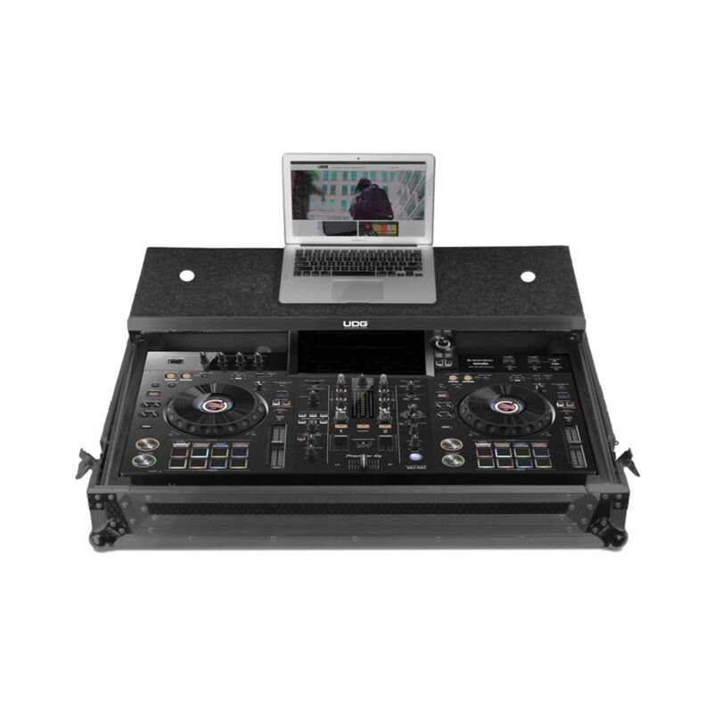 UDG U91075Bl Ultimate Flight Case Pioneer XDJ-Rx3 - Black PLUs (L&W)