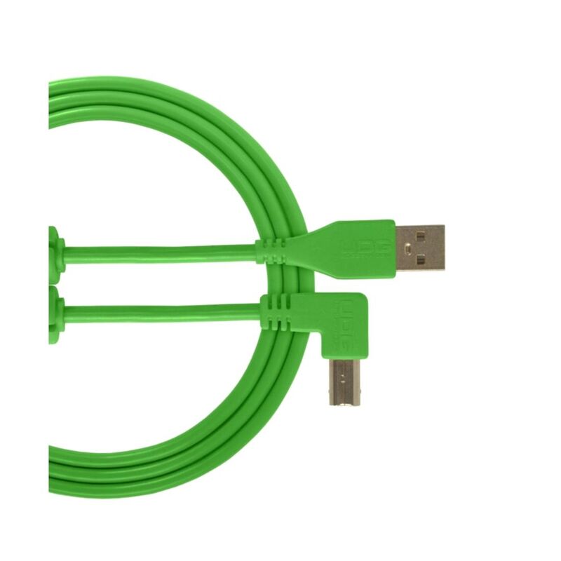 UDG U95005GR Ultimate Usb 2.0 Audio Cable A-B Angled - Green 2m