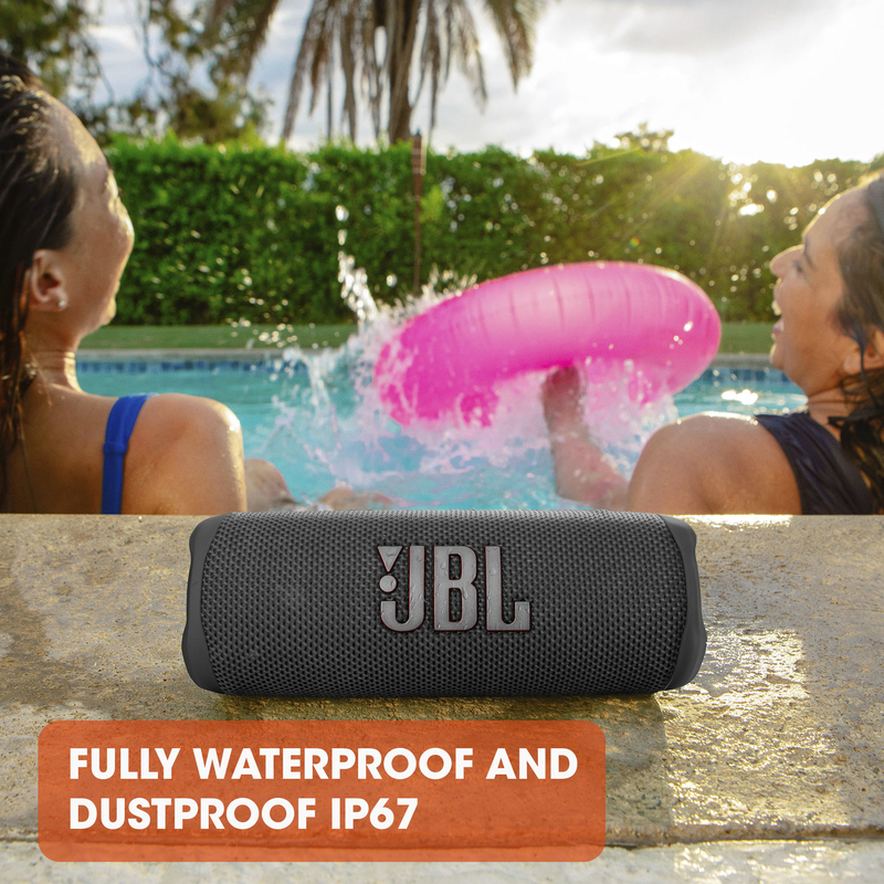 JBL Flip 6 Portable Waterproof Speaker - Black