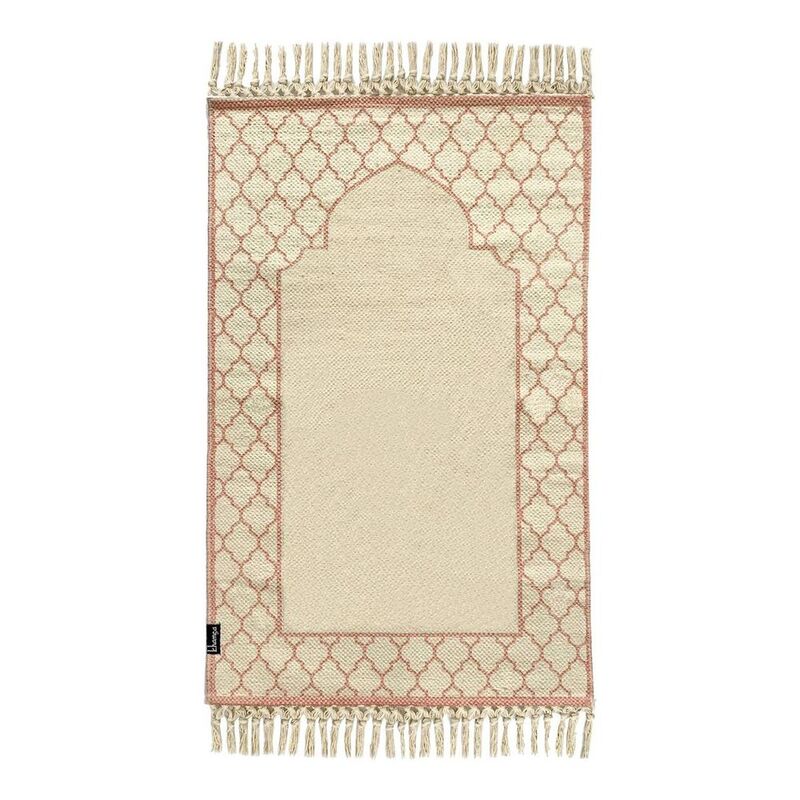 Khamsa Mini Oranic Cotton Prayer Mat for Children (55 x 100 cm) - Pink