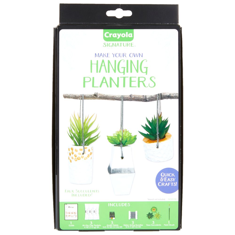 Crayola Signature Hanging Planters Kit (Set of 6)