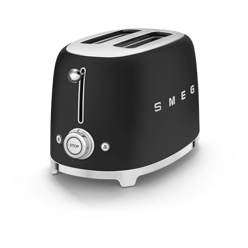 SMEG 2 Slice Toaster Black Mat