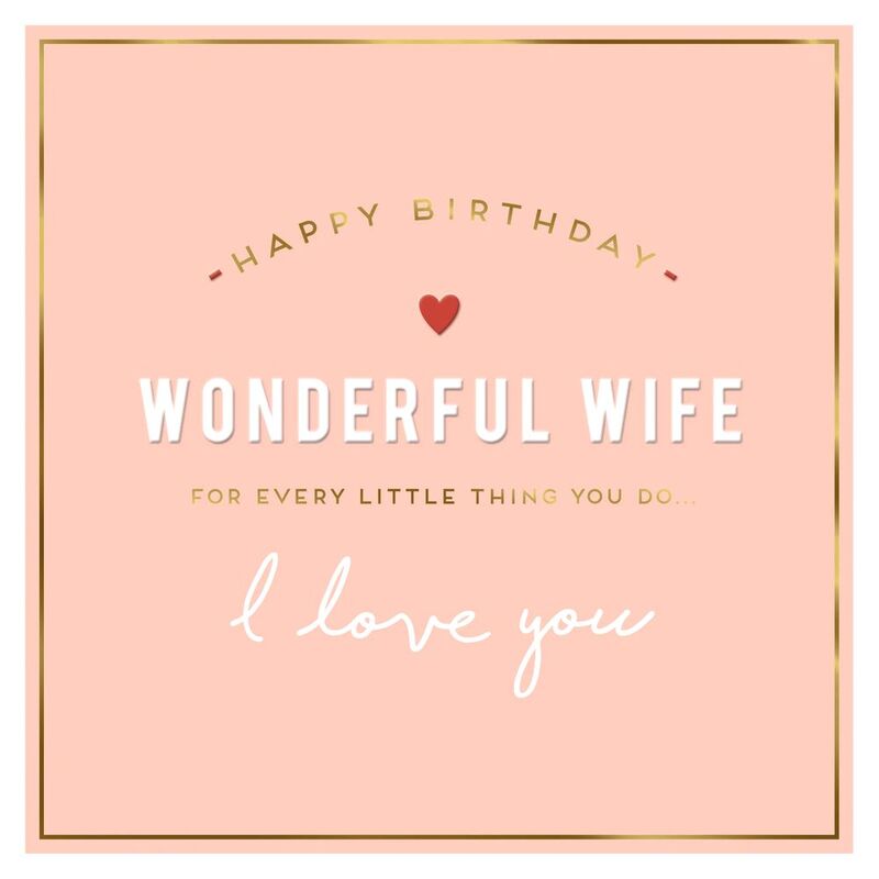 Alice Scott Wonderful Wife Every Little Thing Greeting Card (160 x 156mm)