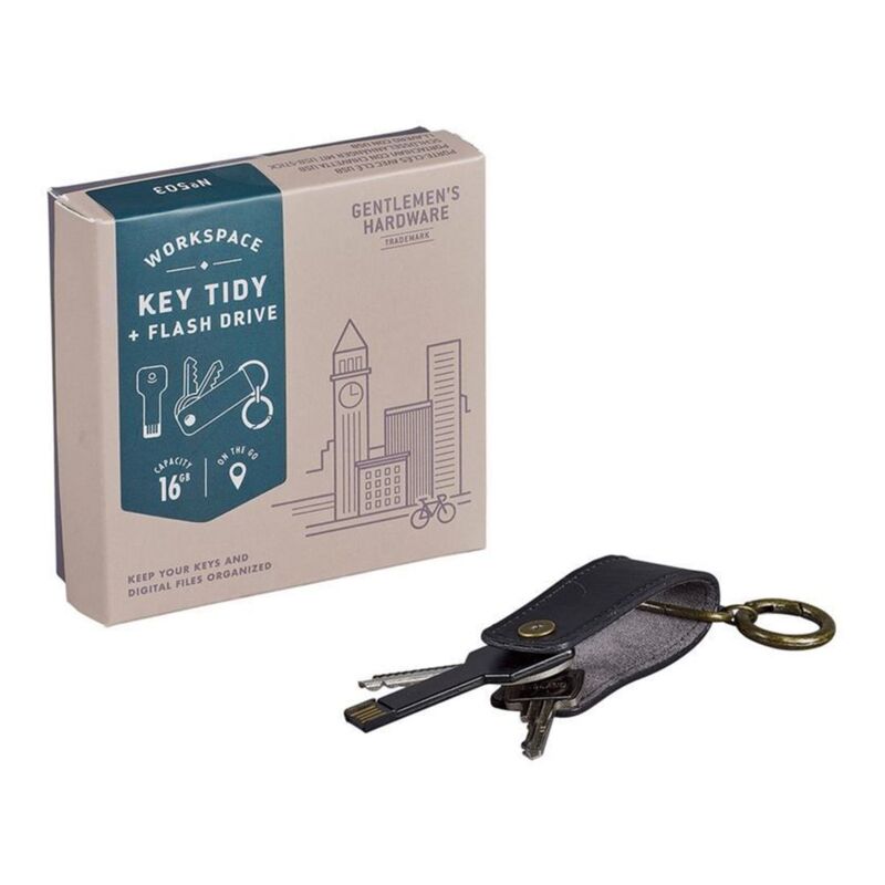 Gentlemen's Hardware Key Tidy With USB Flash Drive 16GB Keychain