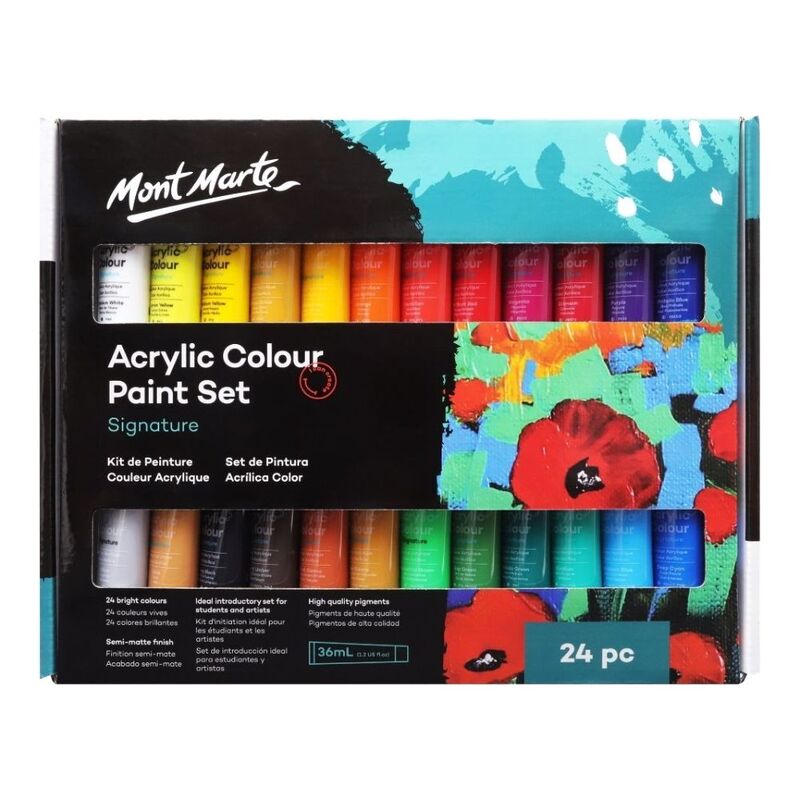 Mont Marte Acrylic Paint Set 24 Pieces