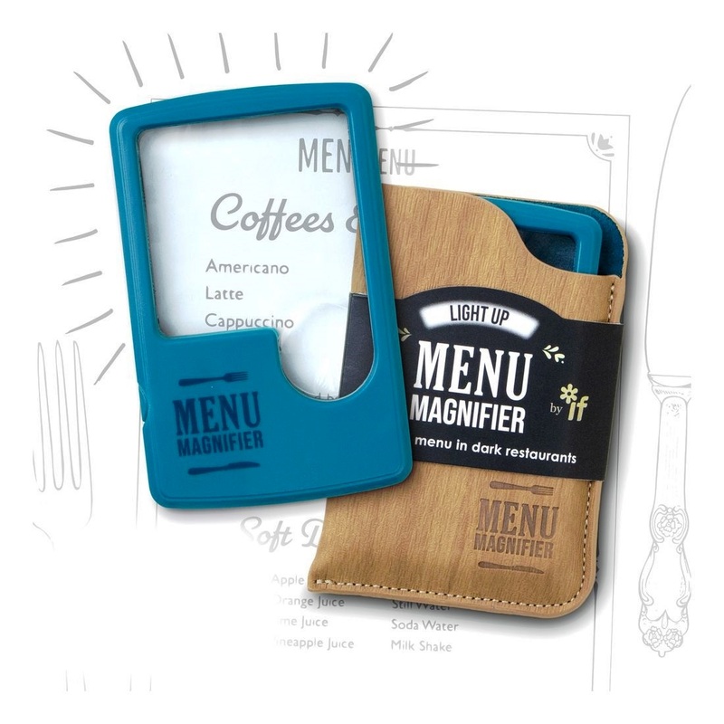 If Light Up Menu Magnifier - Aqua