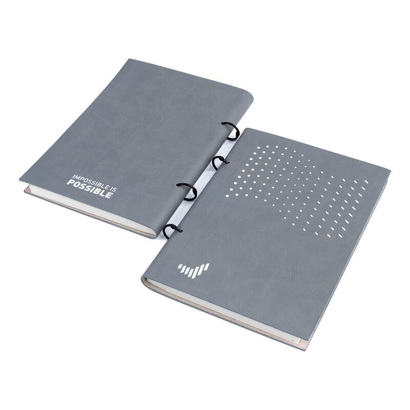 Impossible Is Possible Artificial Leather Journal - Silver Grey (Includes 1)