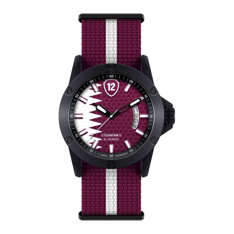 Twelve WQAT1M Qatar Themed Unisex Wristwatch - Medium - 39mm