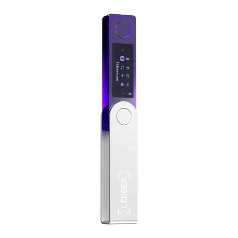 Ledger Nano X Crypto Hardware Wallet - Purple Transparent