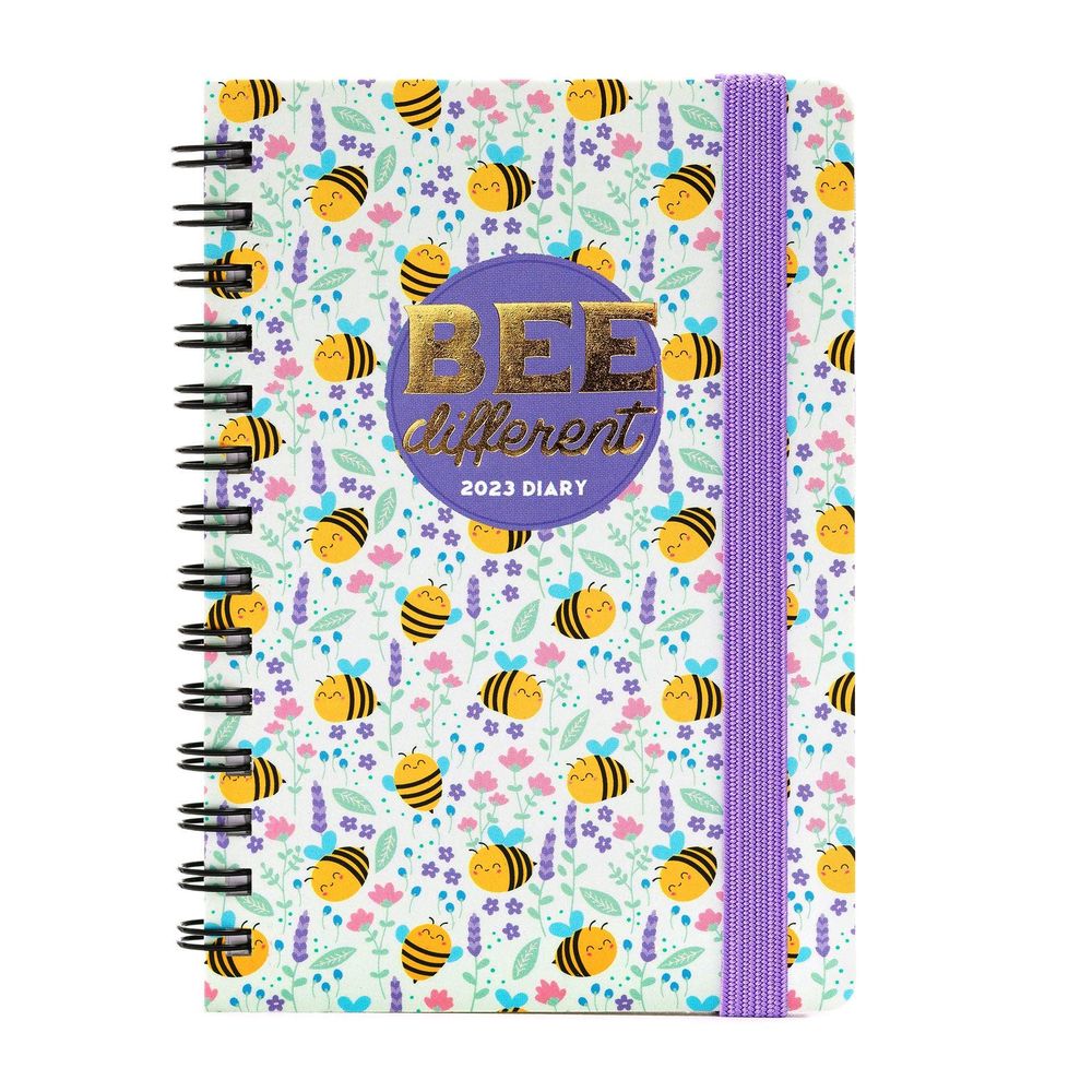 Legami Small Weekly Spiral Bound Diary 12 Month 2023 (9.5 x 13 cm) - Bee