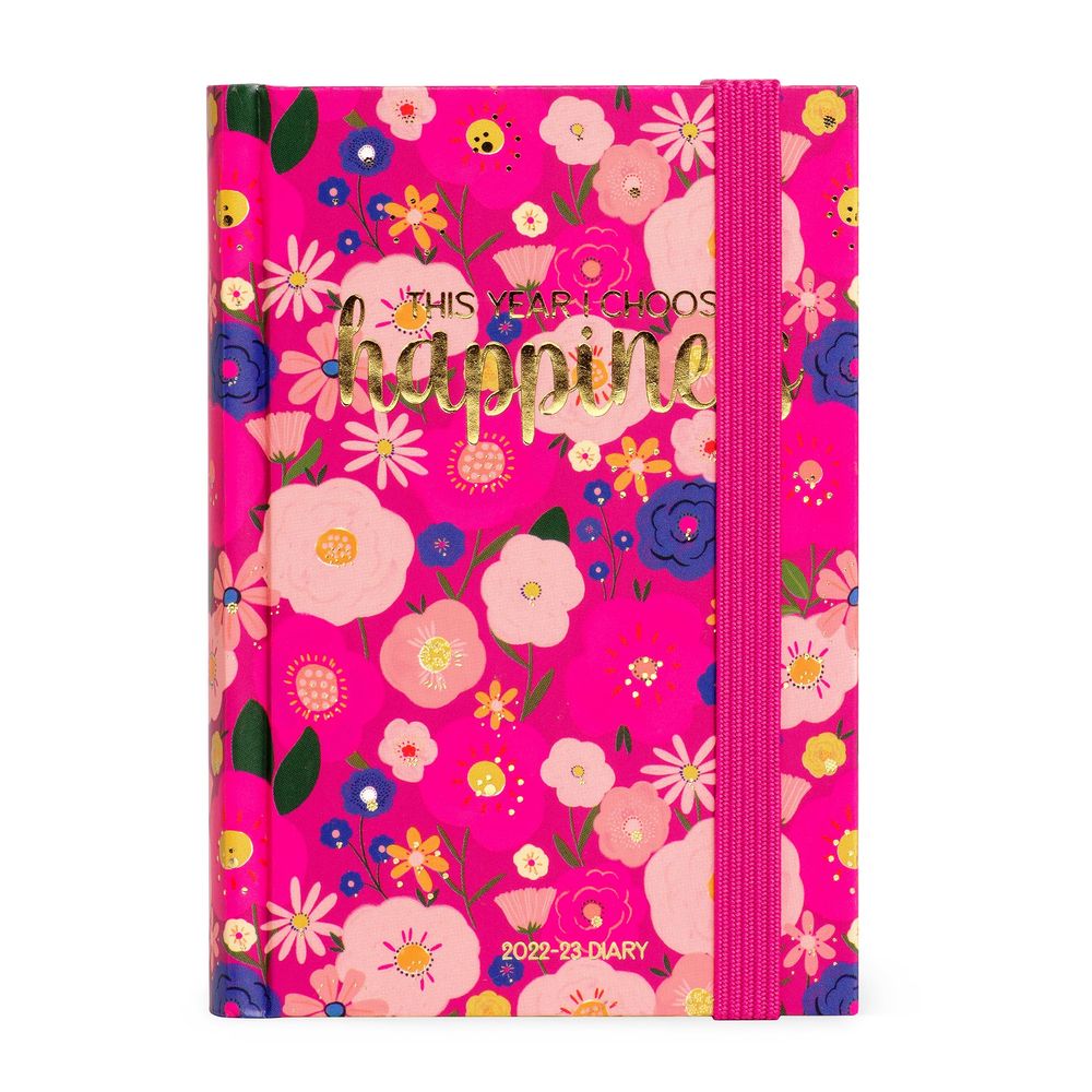 Legami Small Photo Weekly Diary with Notebook 16 Month 2022/2023 (9.5 x 13 cm) - Flowers