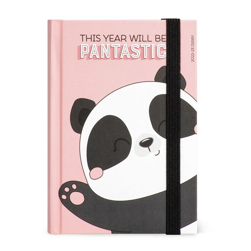 Legami Small Photo Weekly Diary with Notebook 16 Month 2022/2023 (9.5 x 13 cm) - Panda