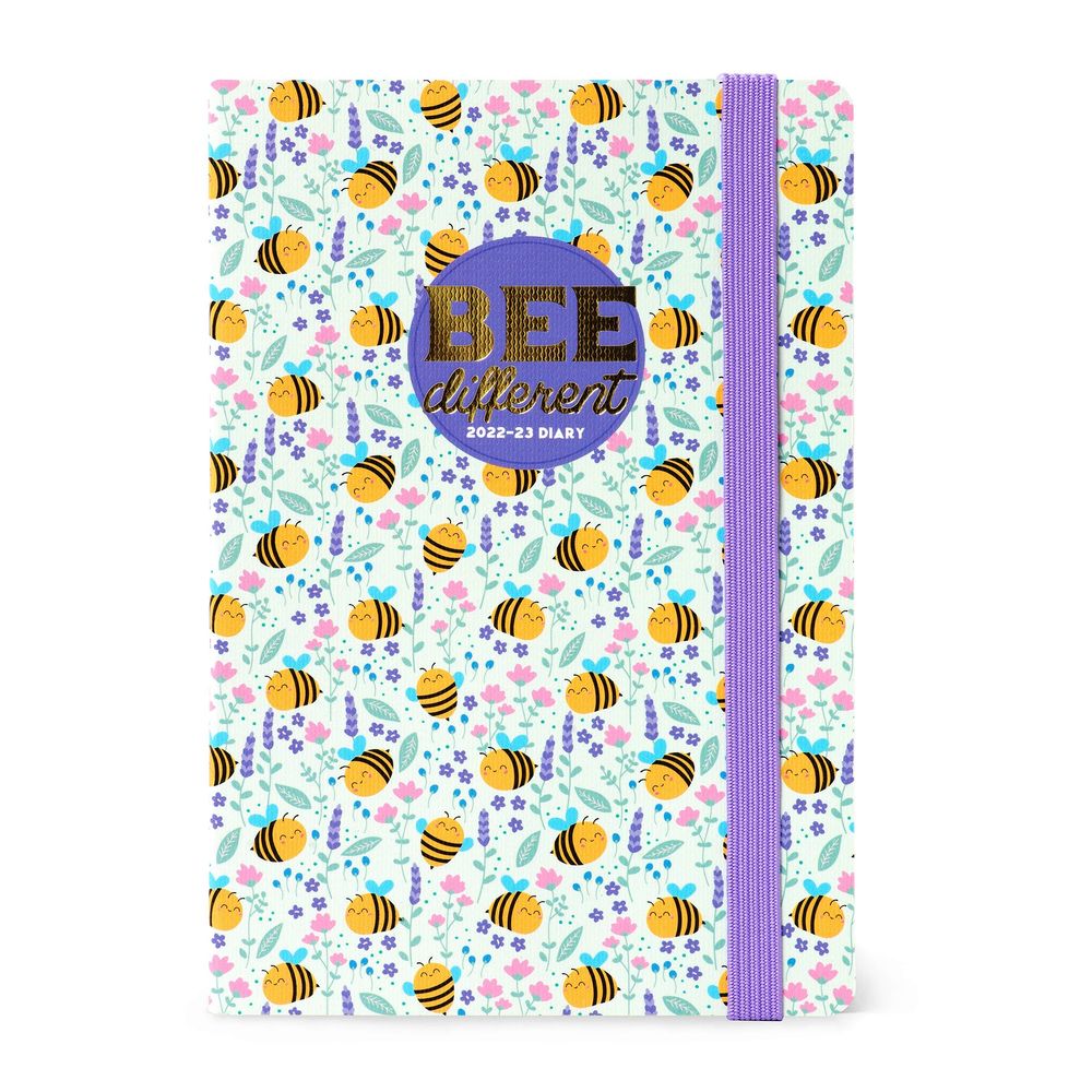 Legami Medium Photo Weekly Diary with Notebook 18 Month 2022/2023 (12 x 18 cm) - Bee