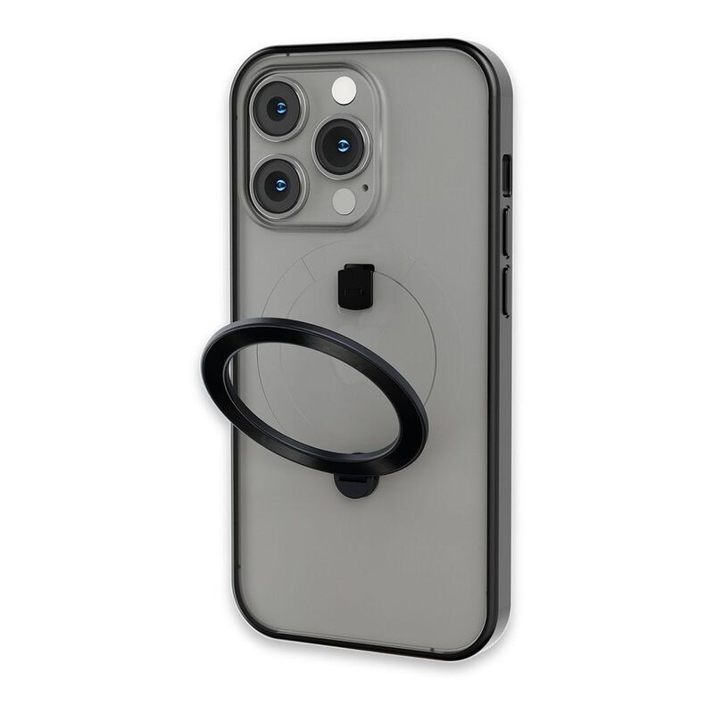 Levelo MagSafe Ringo Multi-Functional Kickstand Case for iPhone 14 Pro - Black