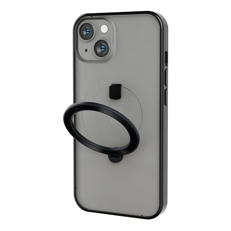 Levelo MagSafe Ringo Multi-Functional Kickstand Case for iPhone 14 - Black