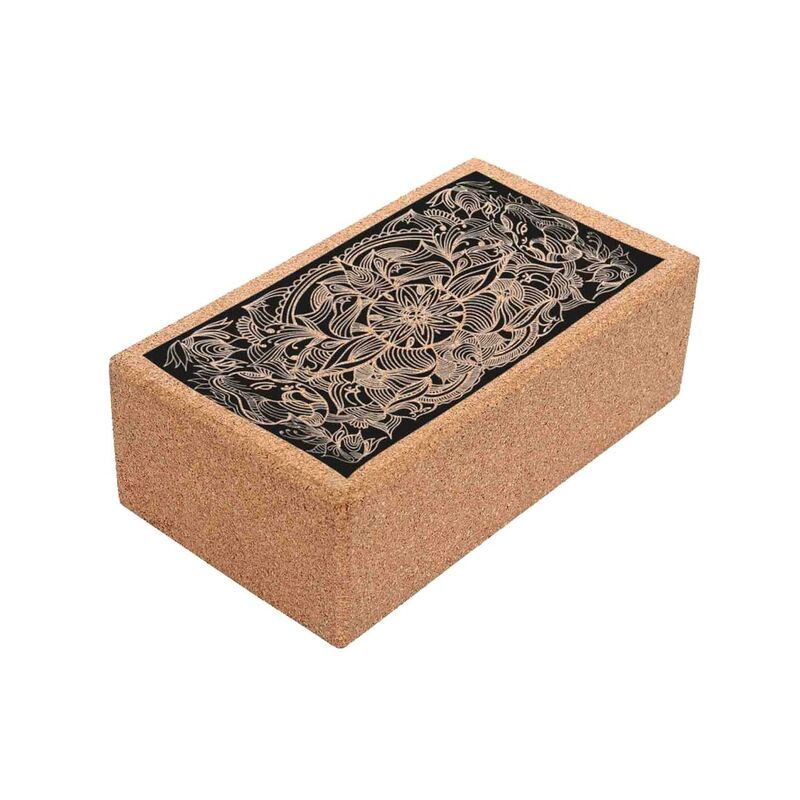 Shakti Warrior Centred Yoga Premium Cork Block - Brown (10 x 23 x 15)