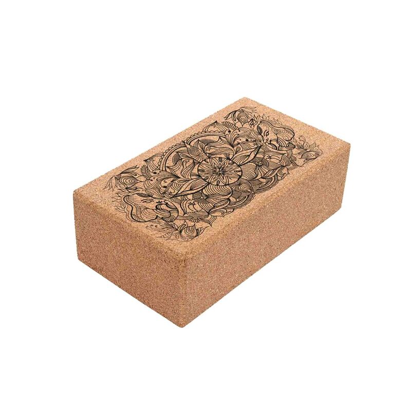 Shakti Warrior Lift Yoga Premium Cork Block - Brown (10 x 23 x 15)