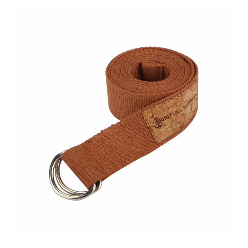 Shakti Warrior Nama Organic Cotton Yoga Strap - Brown (244 Cm)