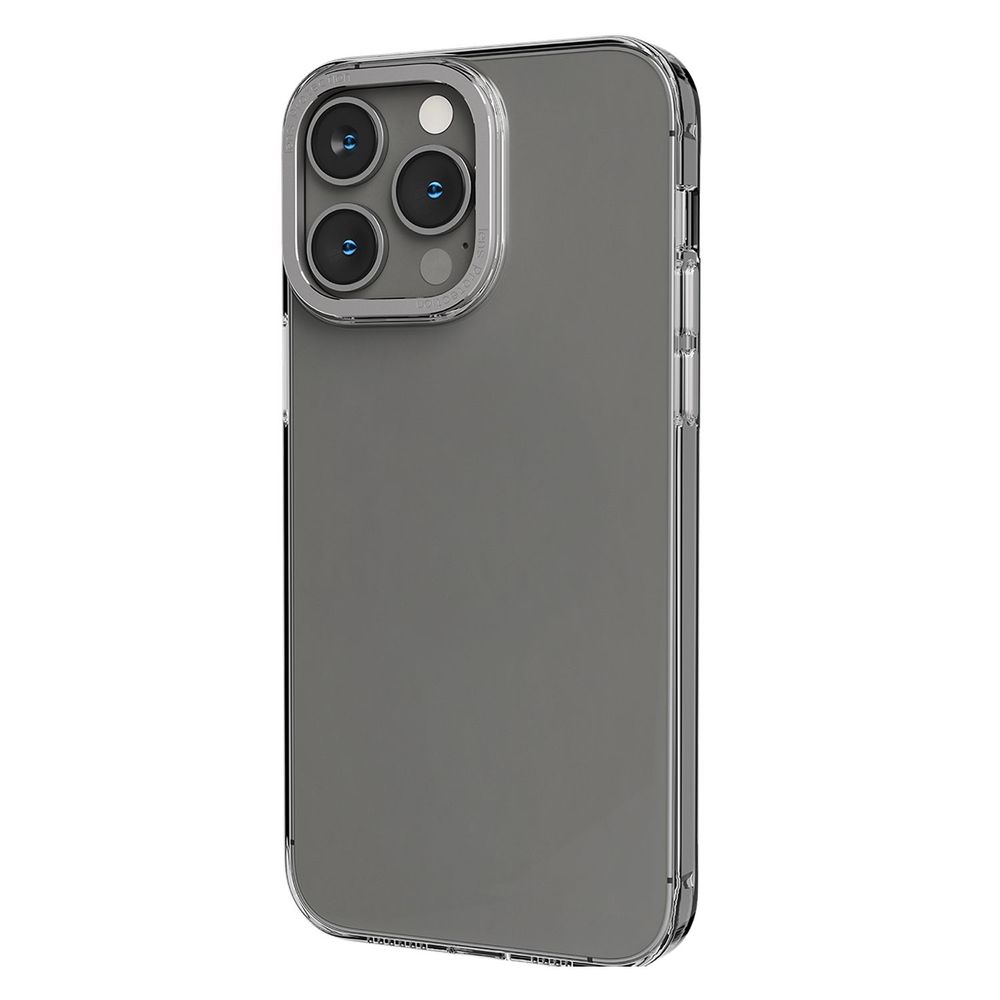 Levelo Sensa Clear Back Case For iPhone 14 Pro Max - Clear/Silver