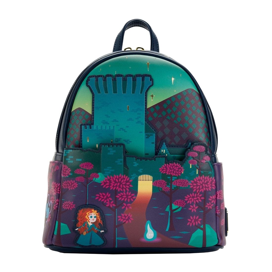 Loungefly Leather Disney Brave Princess Castle Series Mini Backpack