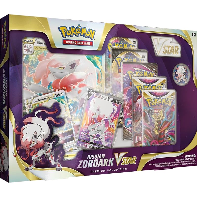 Pokemon TCG Hisuian Zoroark Vstar Premium Collection