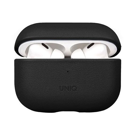 Uniq Terra Genuine Leather Case for AirPods Pro (2nd Gen) - Dallas Black (Dallas Black)