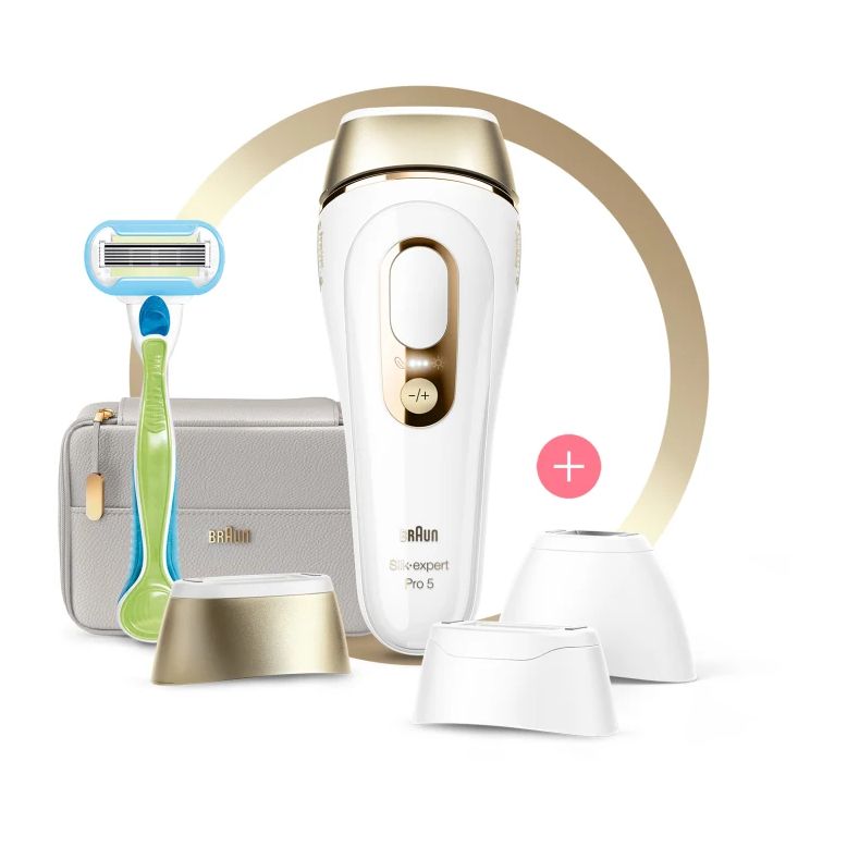 Braun Silk-Expert Pro 5 PL5257 IPL With 4 Extras - Wide Head/Precision Head/Venus Razor/Soft Pouch