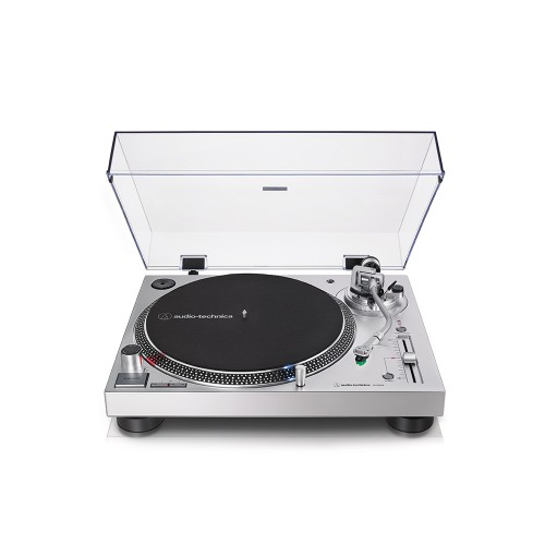 Audio Technica AT-LP120XUSB Direct-Drive Turntable with Built-in Preamp - Silver