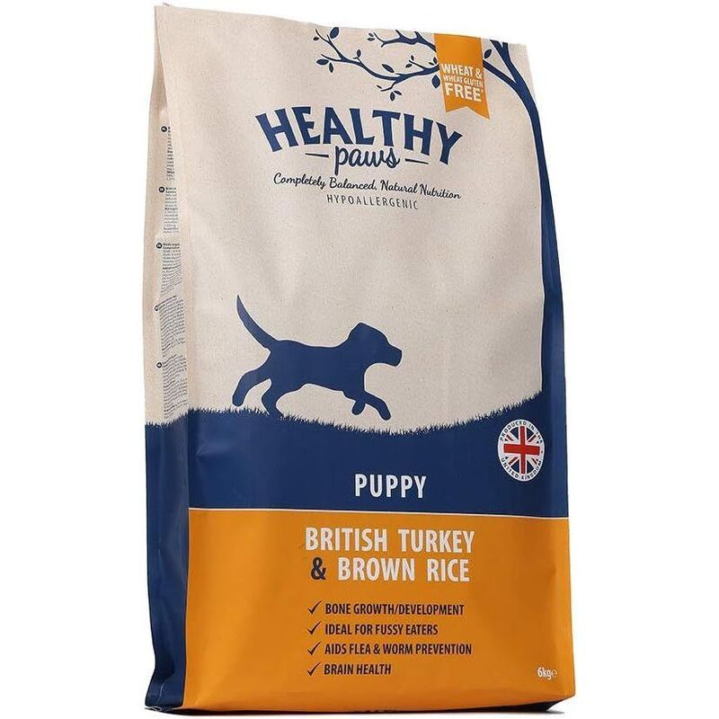 Healthy Paws British Turkey & Brown Rice Puppy 6kg