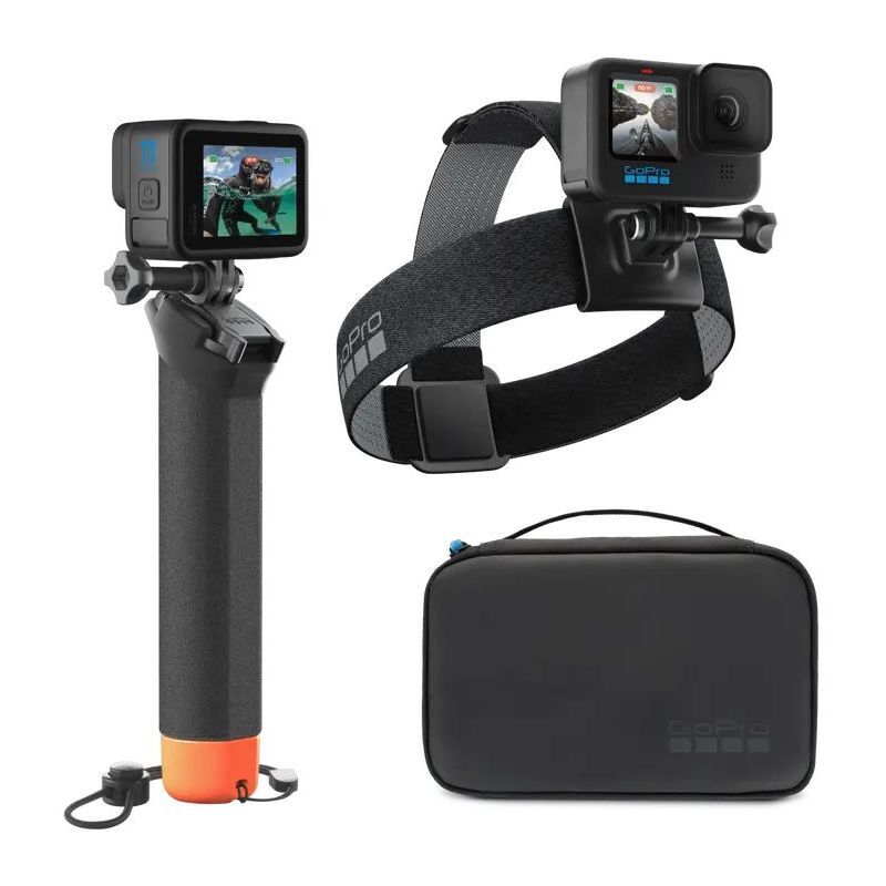 GoPro Adventure Kit 3.0 - (The Handler + Head Strap 2.0 + Compact Case)