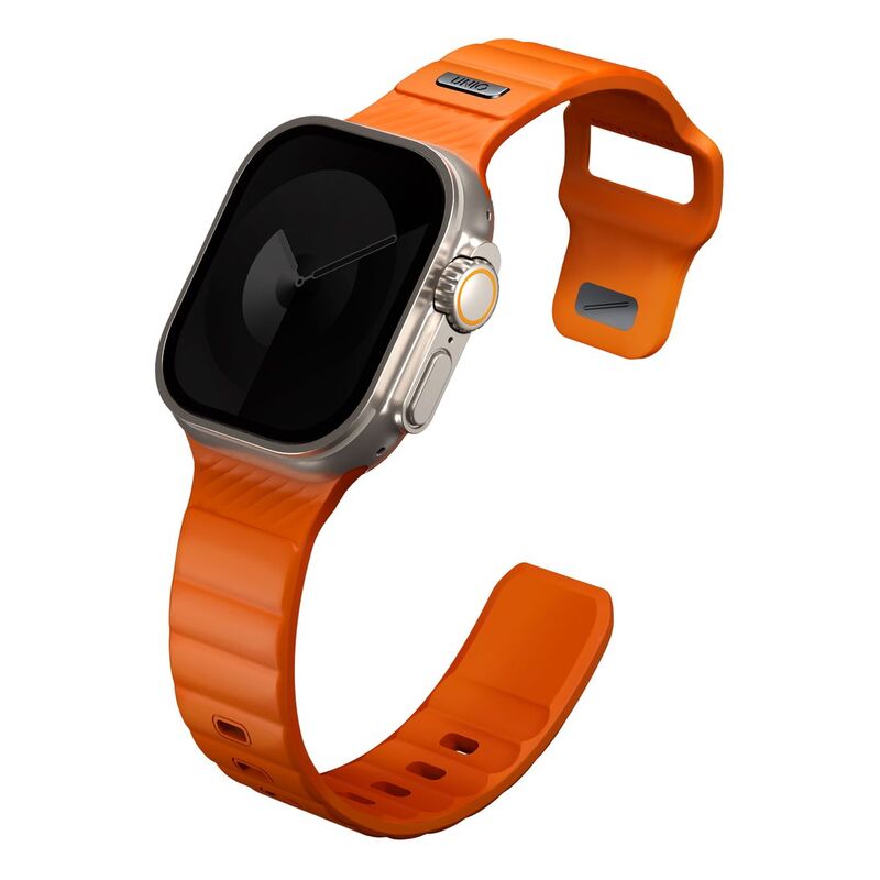 UNIQ Stride Fkm Rubber Apple Watch Strap 49/45/44/42mm - Volt Orange