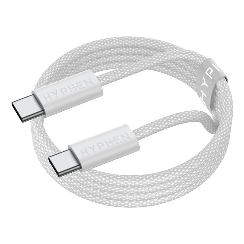 HYPHEN VIBE Braided USB-C to USB-C Cable 60W 1m - Grey