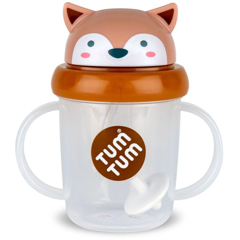 Tum Tum Fergus Fox (Series 3) Tippy Up Cup With Weighted Straw - 200 ml