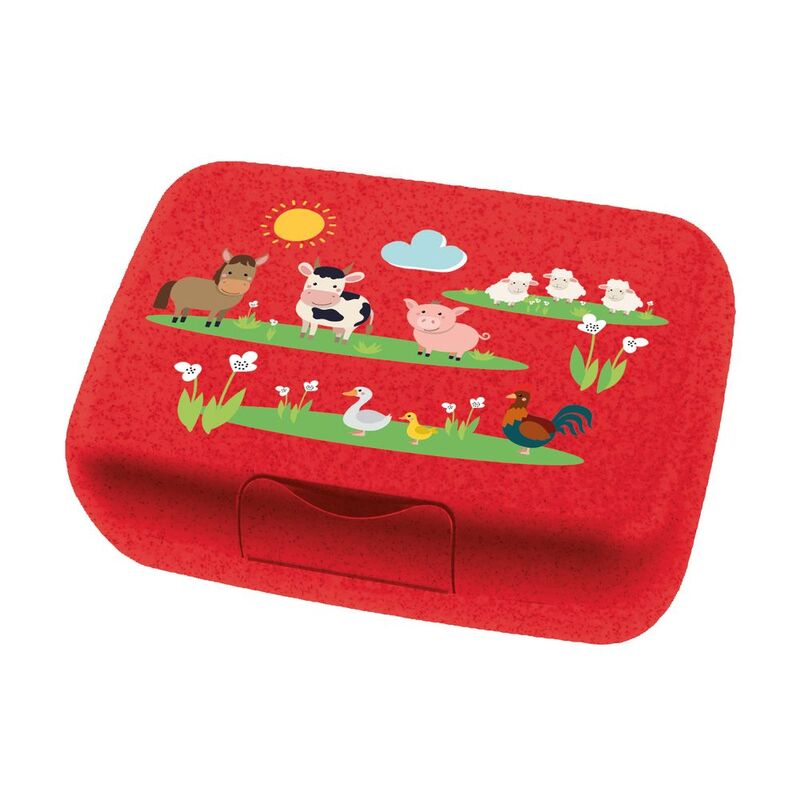 Koziol Candy L Farm Lunch Box With Separation Bowl - Red