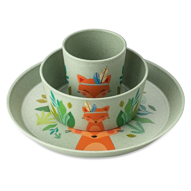 Koziol Connect Harry Small Plate + Bowl + Cup - Green