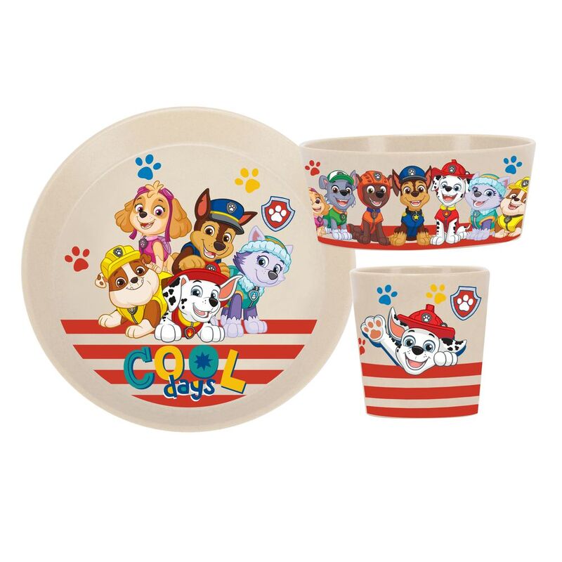 Koziol Connect Paw Patrol Kids Small Plate + Bowl + Cup - Sand