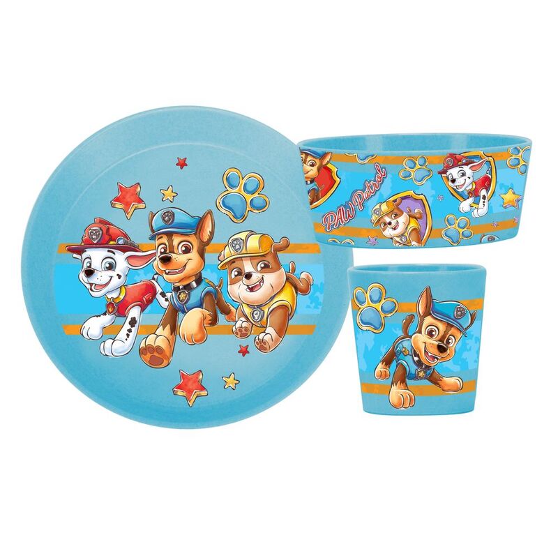 Koziol Connect Paw Patrol Kids Small Plate + Bowl + Cup - Blue