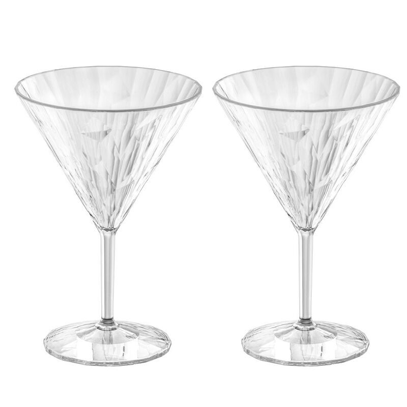 Koziol Superglas 250ml Martini. Gin Cocktail Galss. Club 12 (Set of 2)
