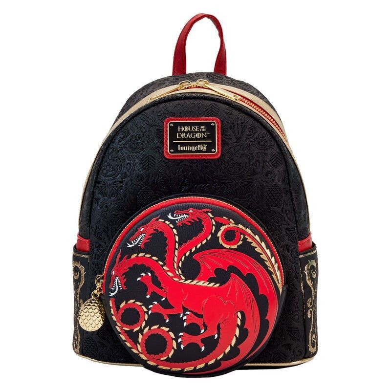 Loungefly! Leather HBO House of The Dragon Targaryen Mini Backpack