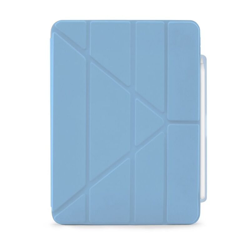 Pipetto iPad Air 11 Origami Folio Smart Case No.3 With Pencil Case - Light Blue