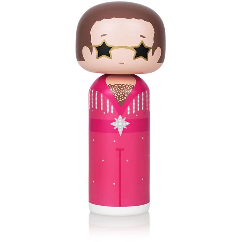 Lucie Kaas Kokeshi Doll - Elton Pink Outfit (Large)