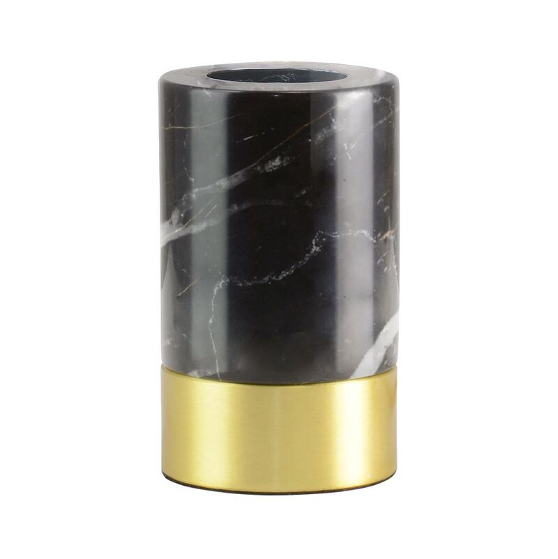 Message in the Bulb 306012G Romance Lamp Base - Black Marble (Type G Plug)