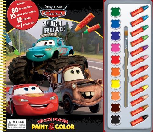 Disney Cars On The Road Deluxe Poster Paint & Color | Phidal