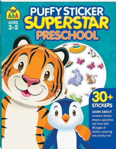 School Zone Puffy Sticker Superstar - Preschool | Hinkler Books